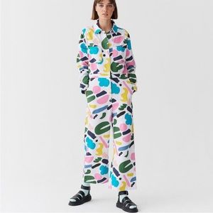 Lazy Oaf Multicolor Abstract Jumpsuit
